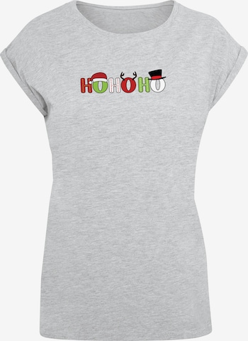 T-shirt 'Chistmas Ho Ho Ho' Merchcode en gris : devant
