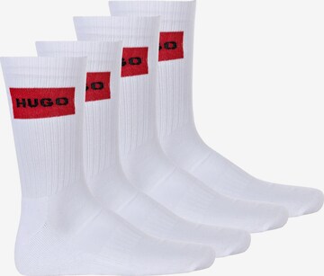 Chaussettes HUGO en blanc : devant