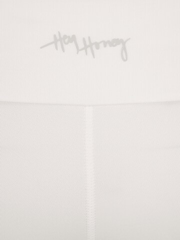 Skinny Pantaloni sportivi di Hey Honey in bianco