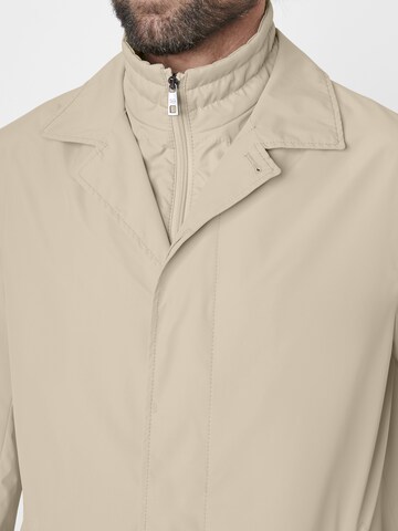 S4 Jackets Between-Seasons Coat in Beige