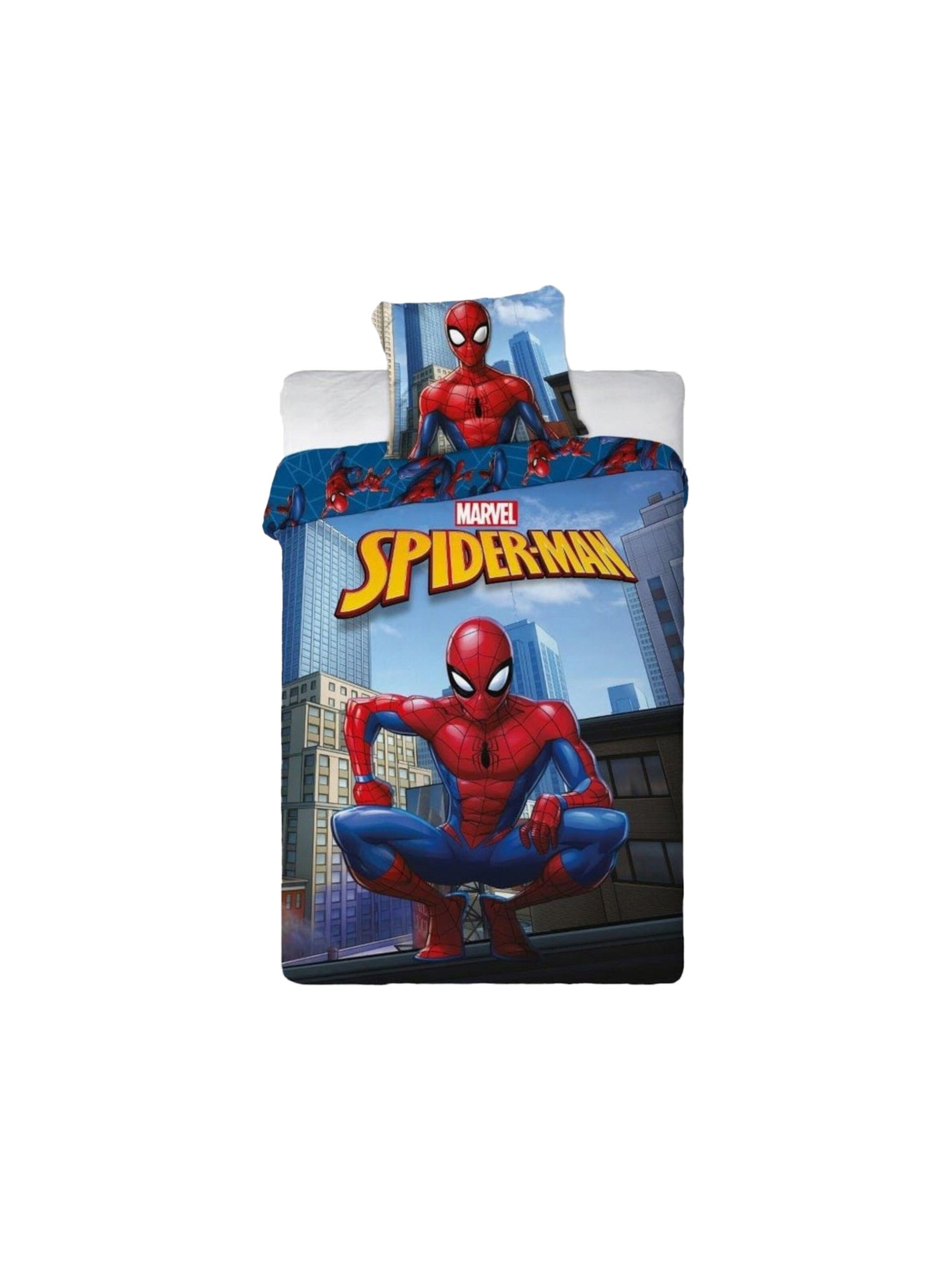 Housse de couette 'Spiderman' marvel en bleu : devant