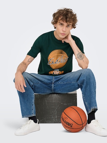 Only & Sons Shirt 'ONSBRON' in Groen
