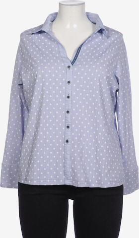 Just White Blouse & Tunic in 4XL in Blue: front