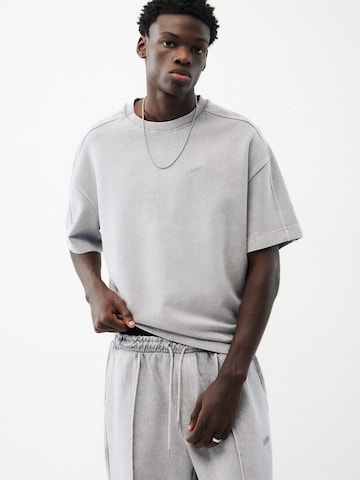 Pull&Bear Mikina 'STWD' – šedá: přední strana