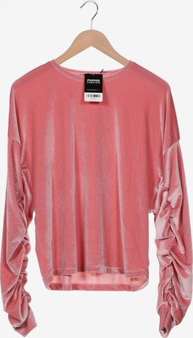 NA-KD Sweatshirt & Zip-Up Hoodie in S in Pink: front