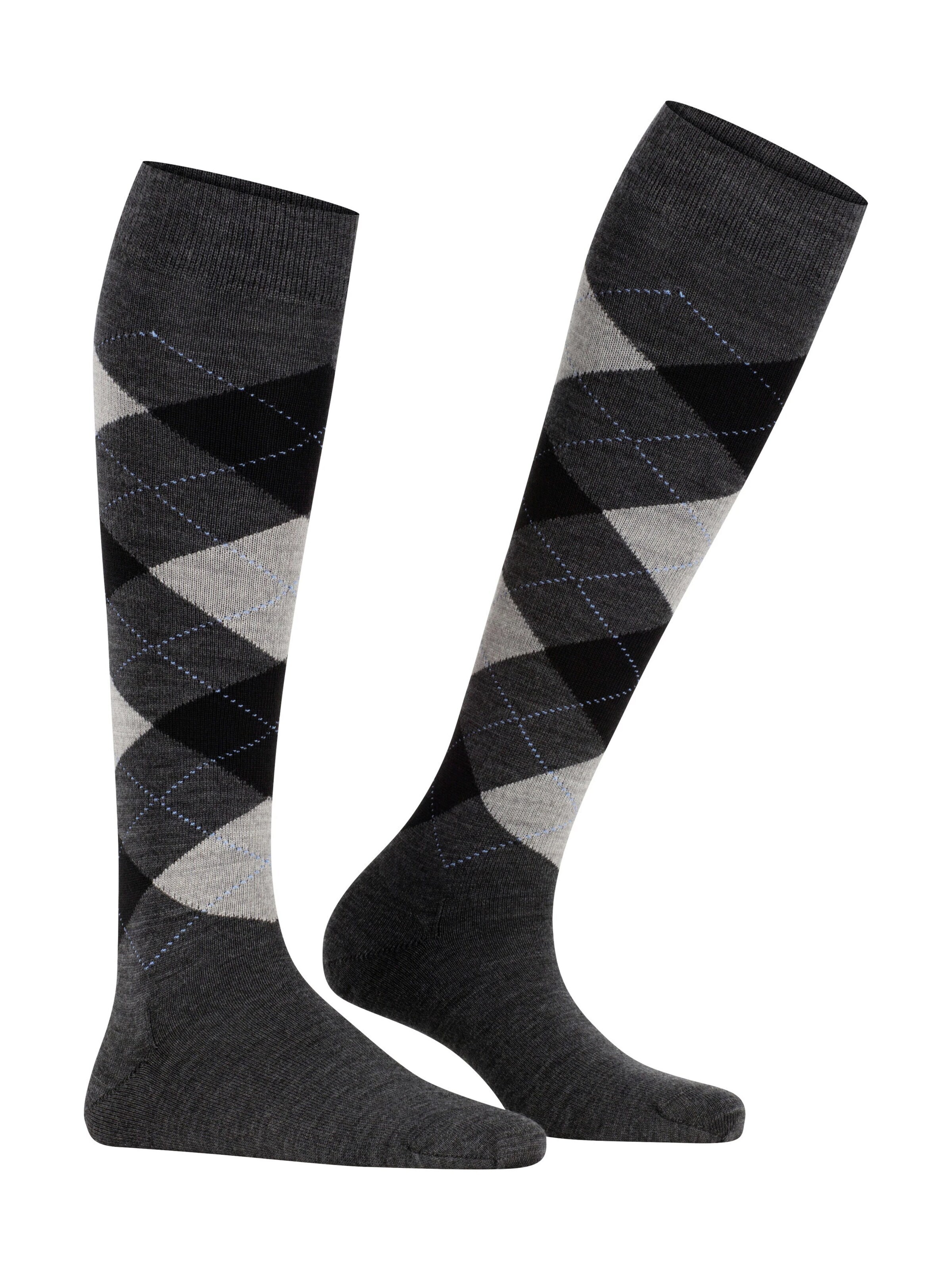 BURLINGTON Over the Knee Socks 'Marylebone' in Grey
