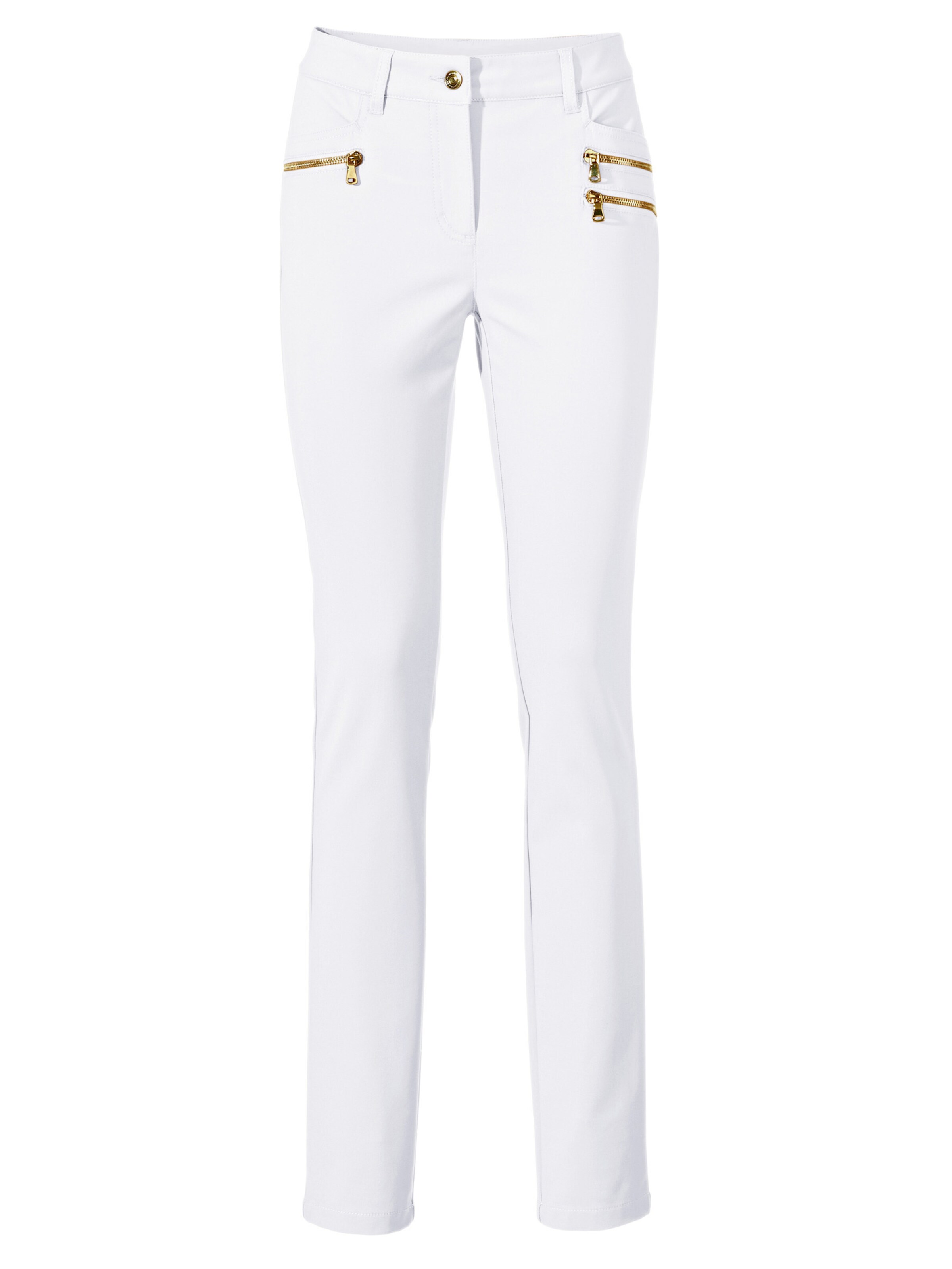 balts heine Šaurs Bikses: no priekšpuses