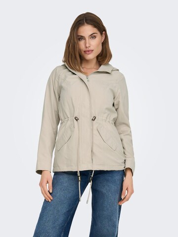 ONLY Tussenparka in Beige: voorkant