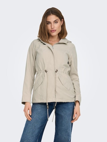 ONLY Between-Seasons Parka in Beige: front