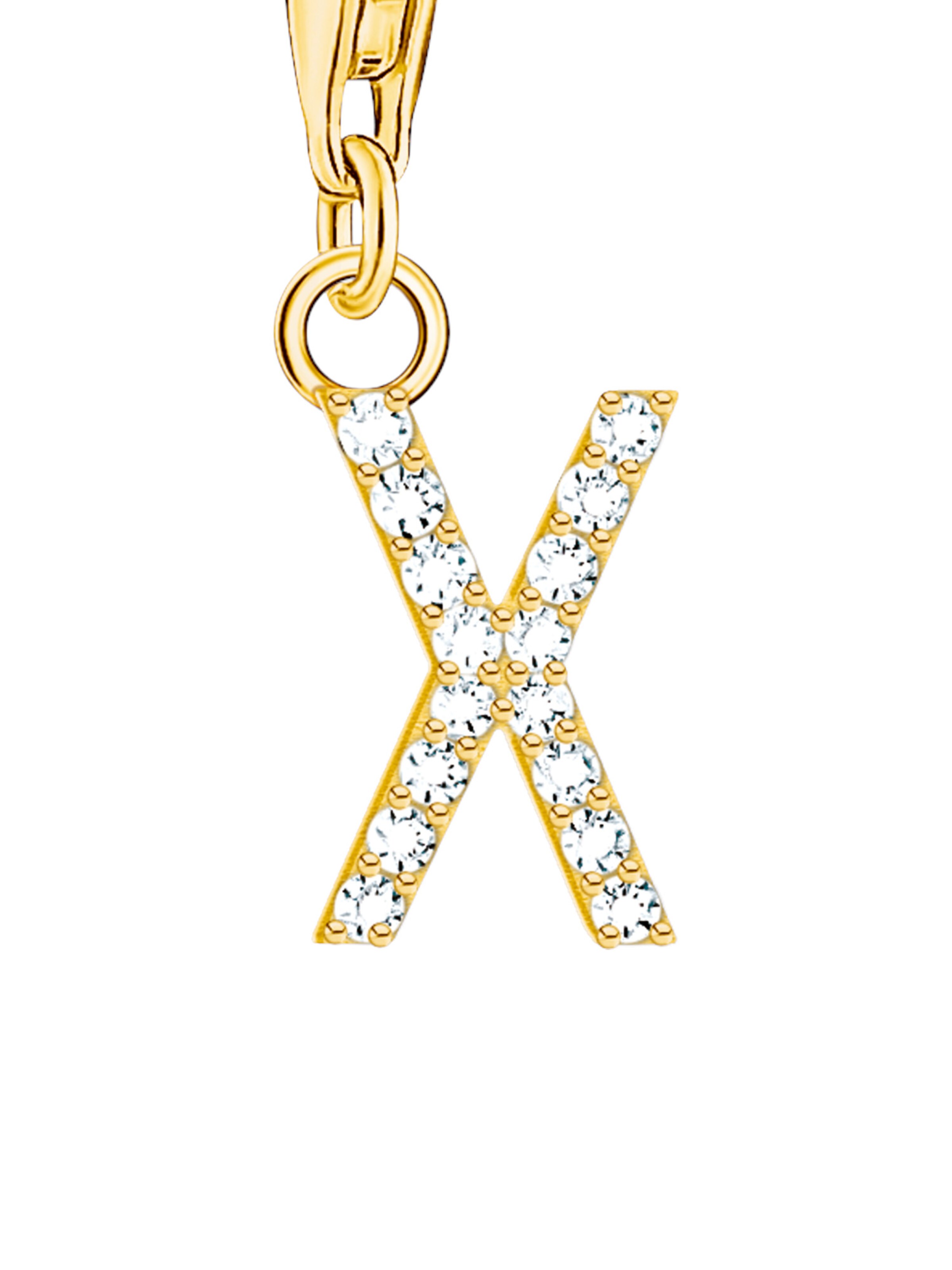 Thomas Sabo Anhänger 'Buchstabe X' in Gold