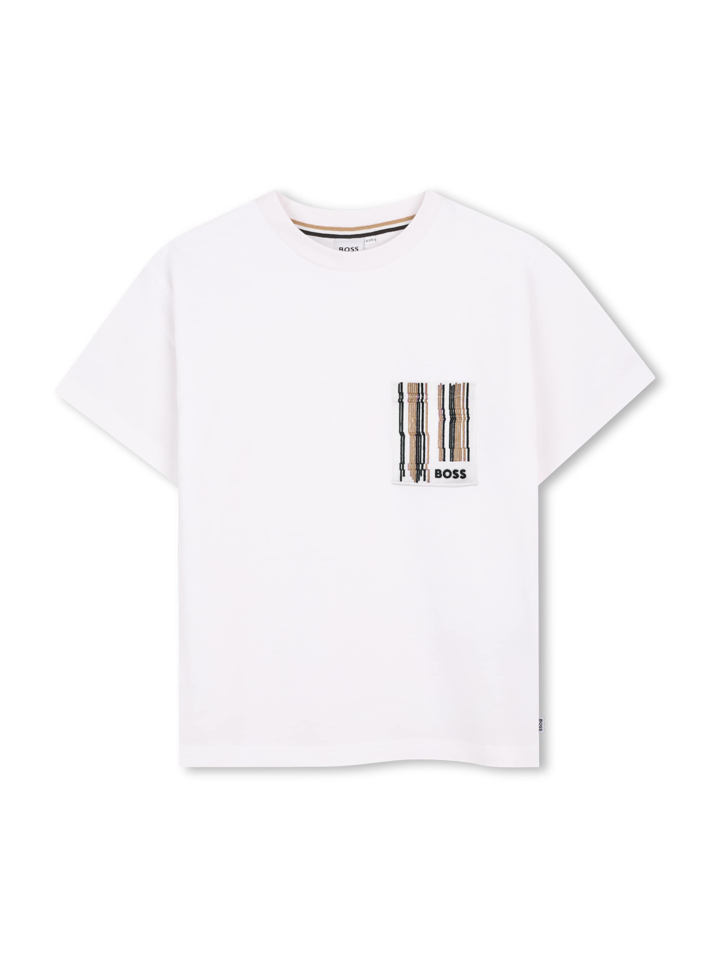 BOSS Majica | bela barva: sprednja stran