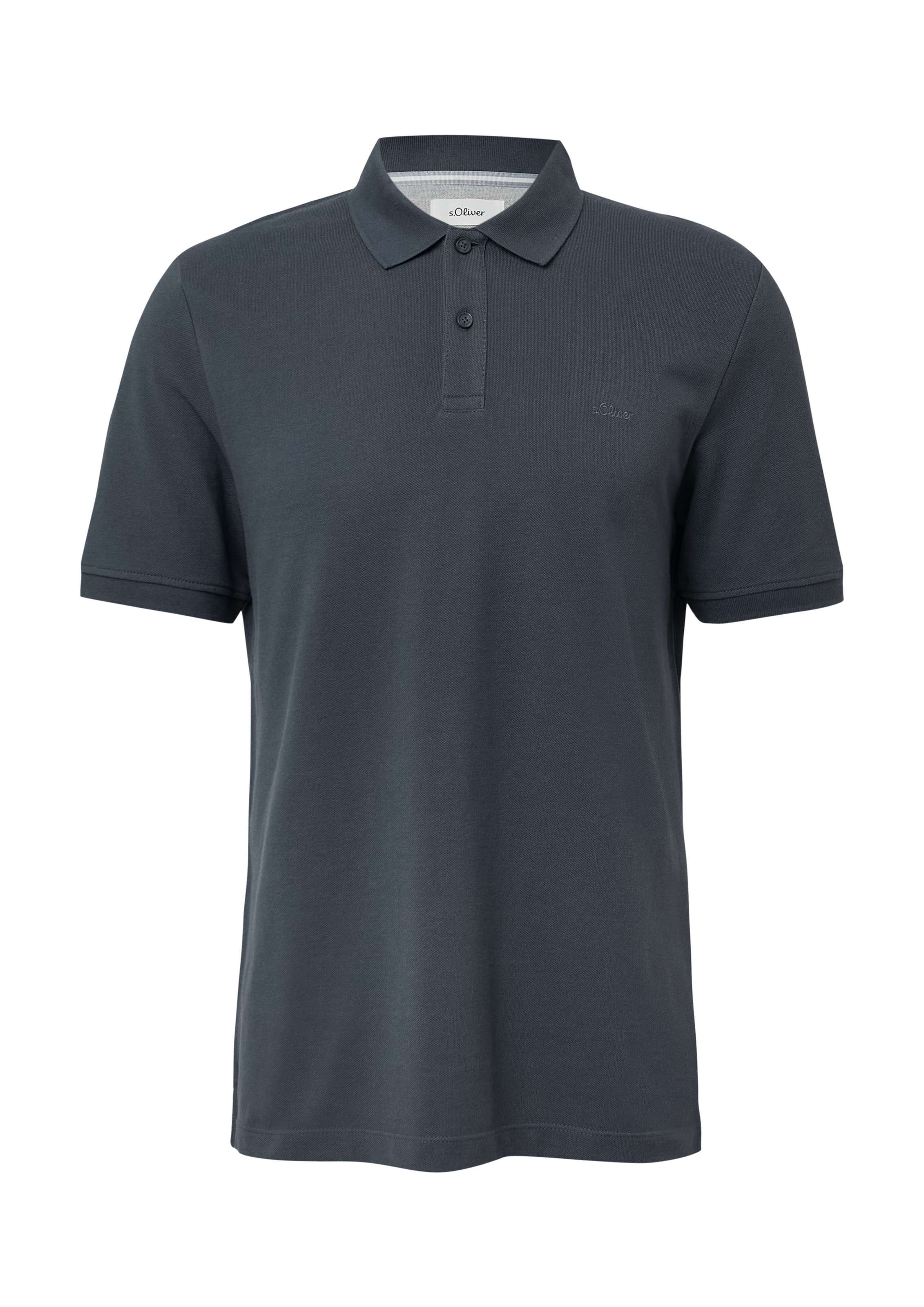 s.Oliver Poloshirt in Grau: Vorderseite