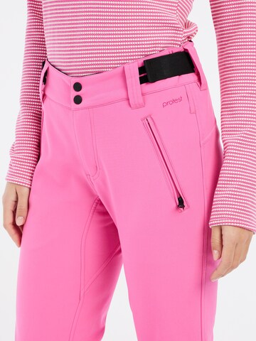 PROTEST Slimfit Sportbroek 'PRTRELOLE' in Roze