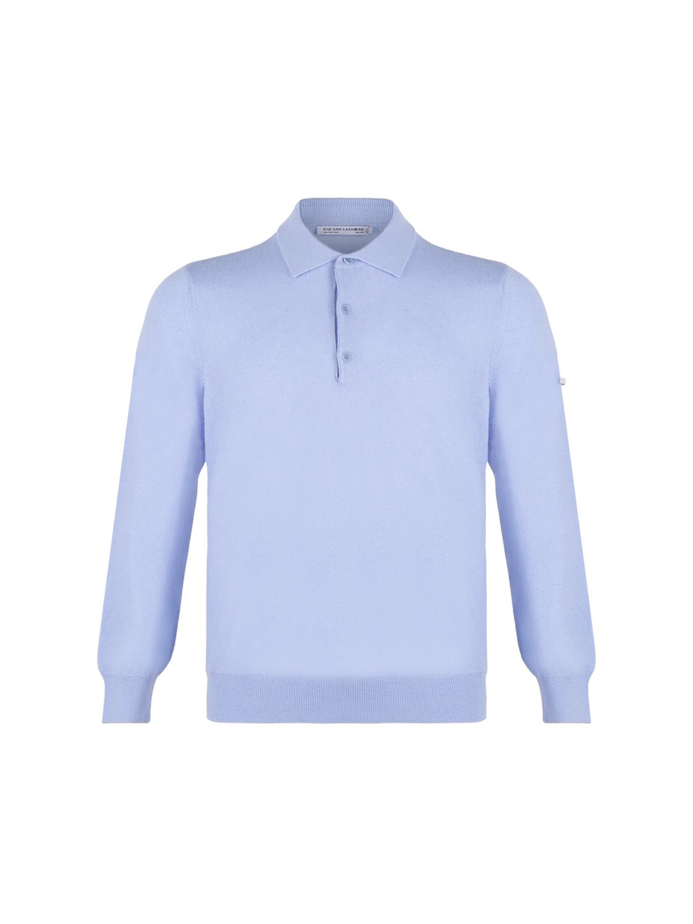 SILK & CASHMERE Gebreid vest in Blauw