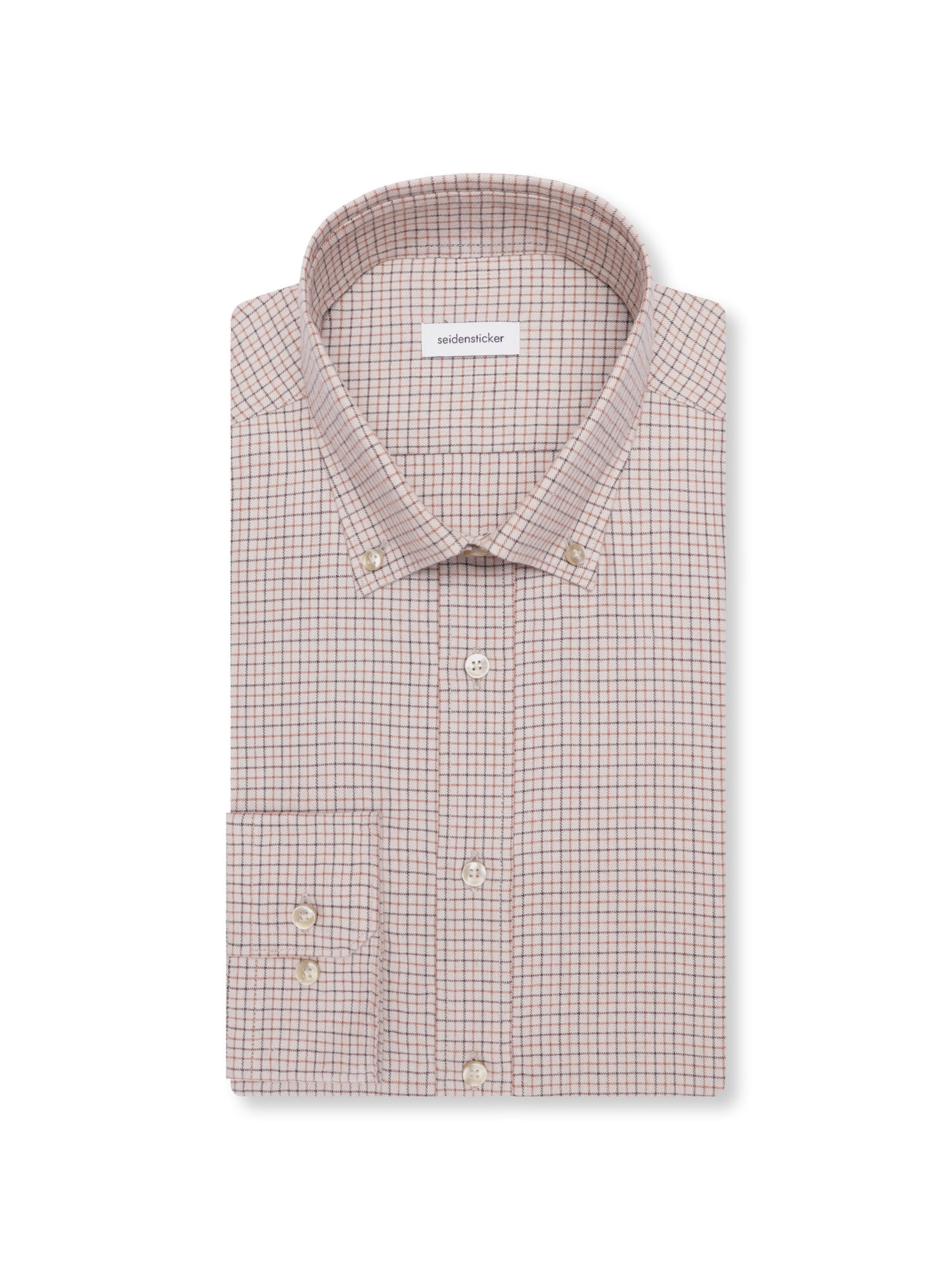 SEIDENSTICKER Slim fit Overhemd in Beige