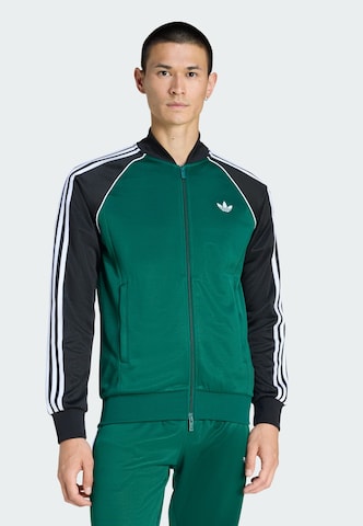 Veste de survêtement 'SST' ADIDAS ORIGINALS en vert : devant