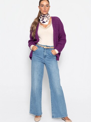 SASSYCLASSY Oversizestrickjacke‌‌‌‌‌‌‌‌‌ in Lila