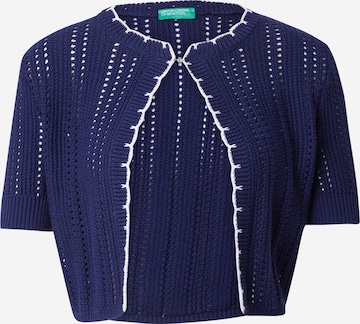 UNITED COLORS OF BENETTON Strickjacke in Blau: Vorderseite