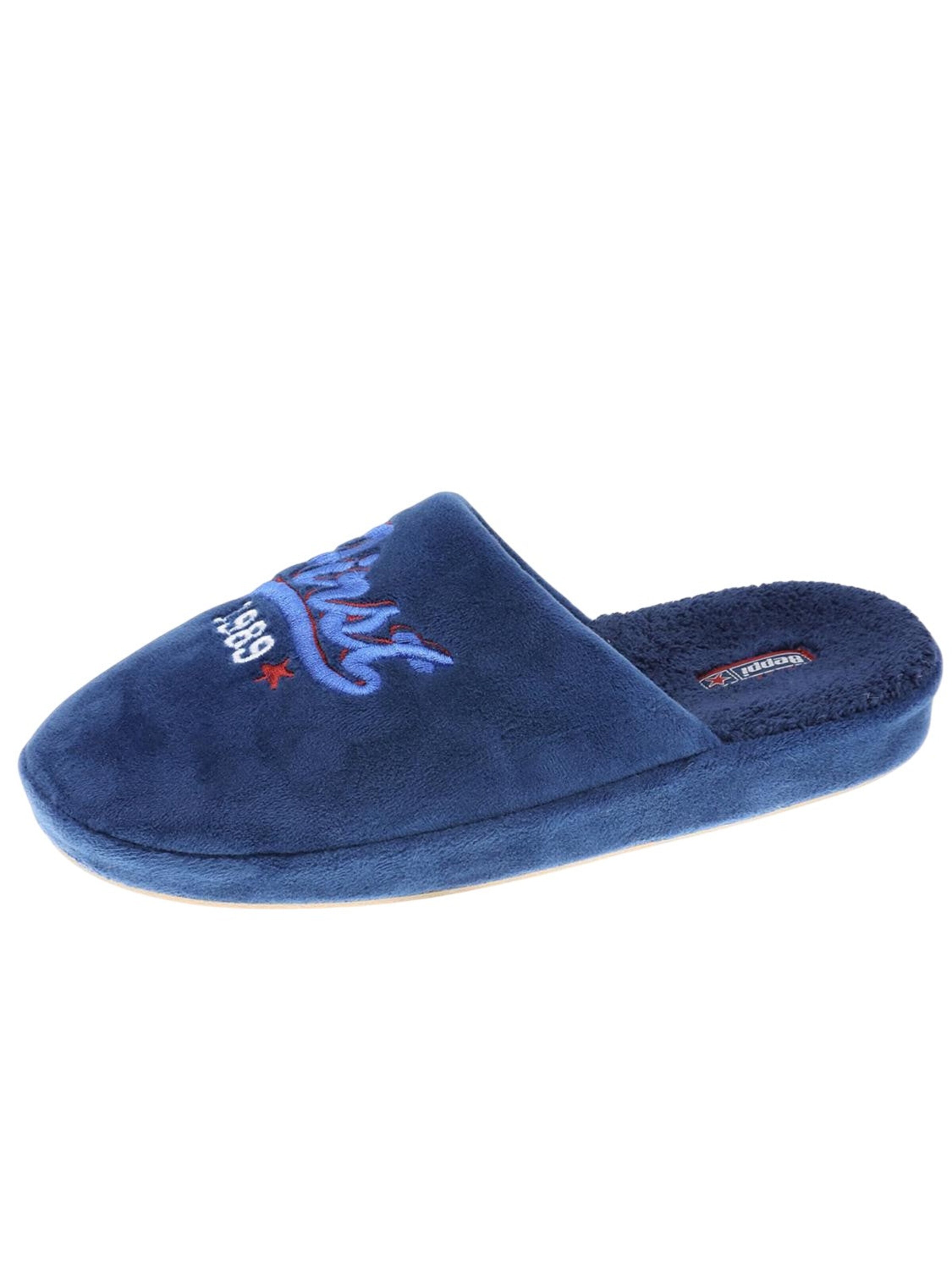 Beppi Hjemmesko 'Indoor Slipper' i blå: forside