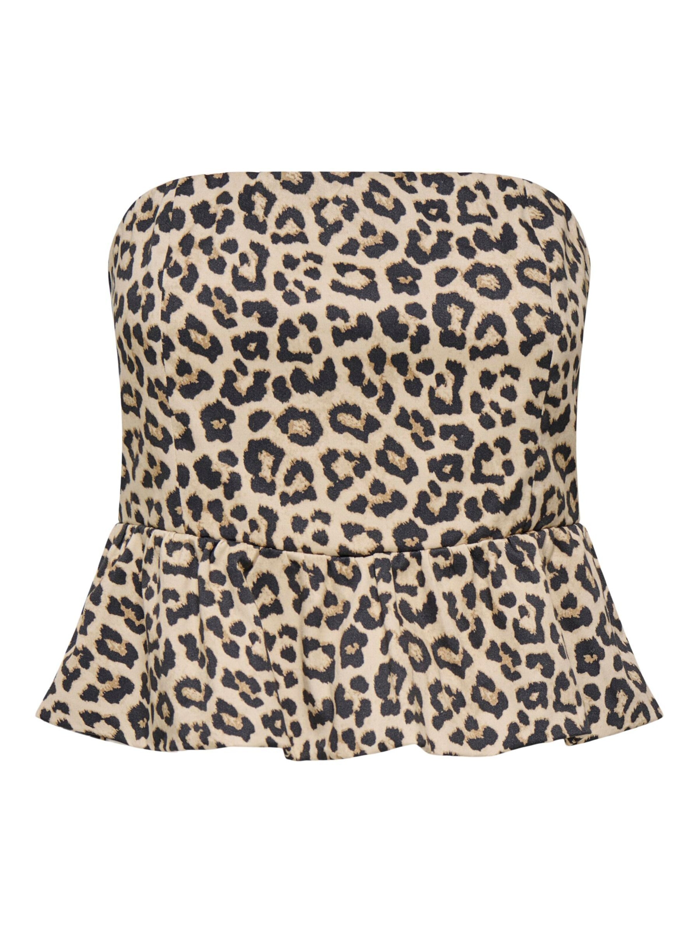 ONLY Top 'ONLLowa' in Beige: voorkant