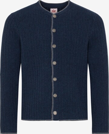 SPIETH & WENSKY Knit Cardigan 'Plauen' in Blue: front