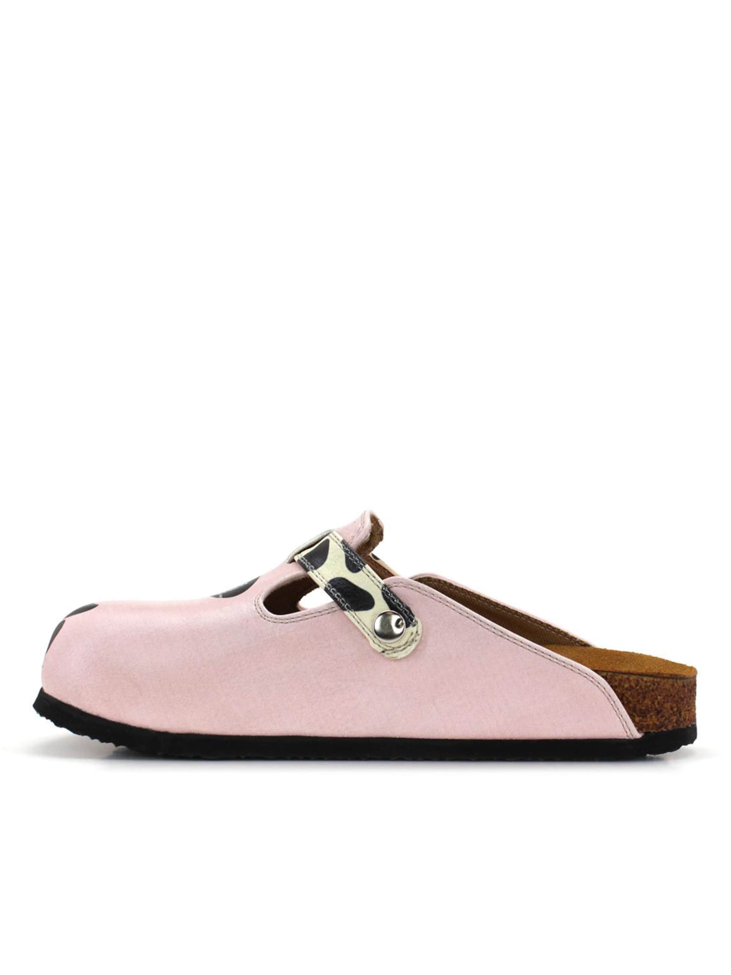 Goby - Zuecos 'Women Calceo Pink Clogs WCAL5446 with panda design' en rosa