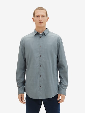 TOM TAILOR Regular Fit Skjorte i grå: forside