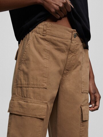 Pull&Bear Regular Cargo Pants in Brown