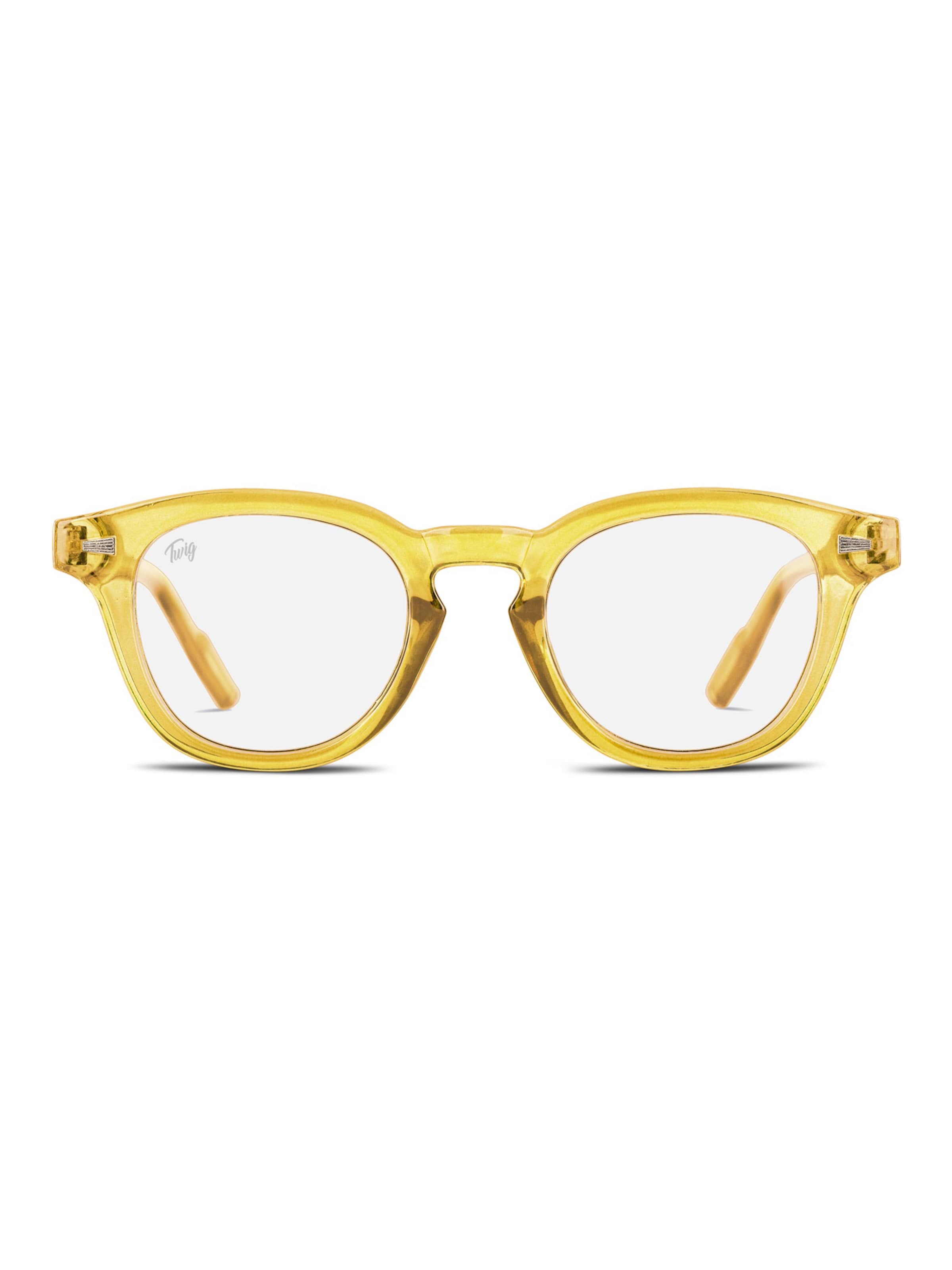 TWIG Concept Milano Glasses 'Bauman BlueLight' in Yellow: front