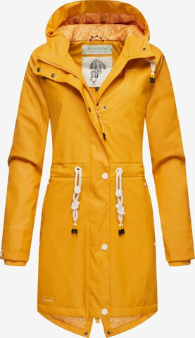 NAVAHOO Weatherproof jacket 'Flower of Ocean' in Yellow