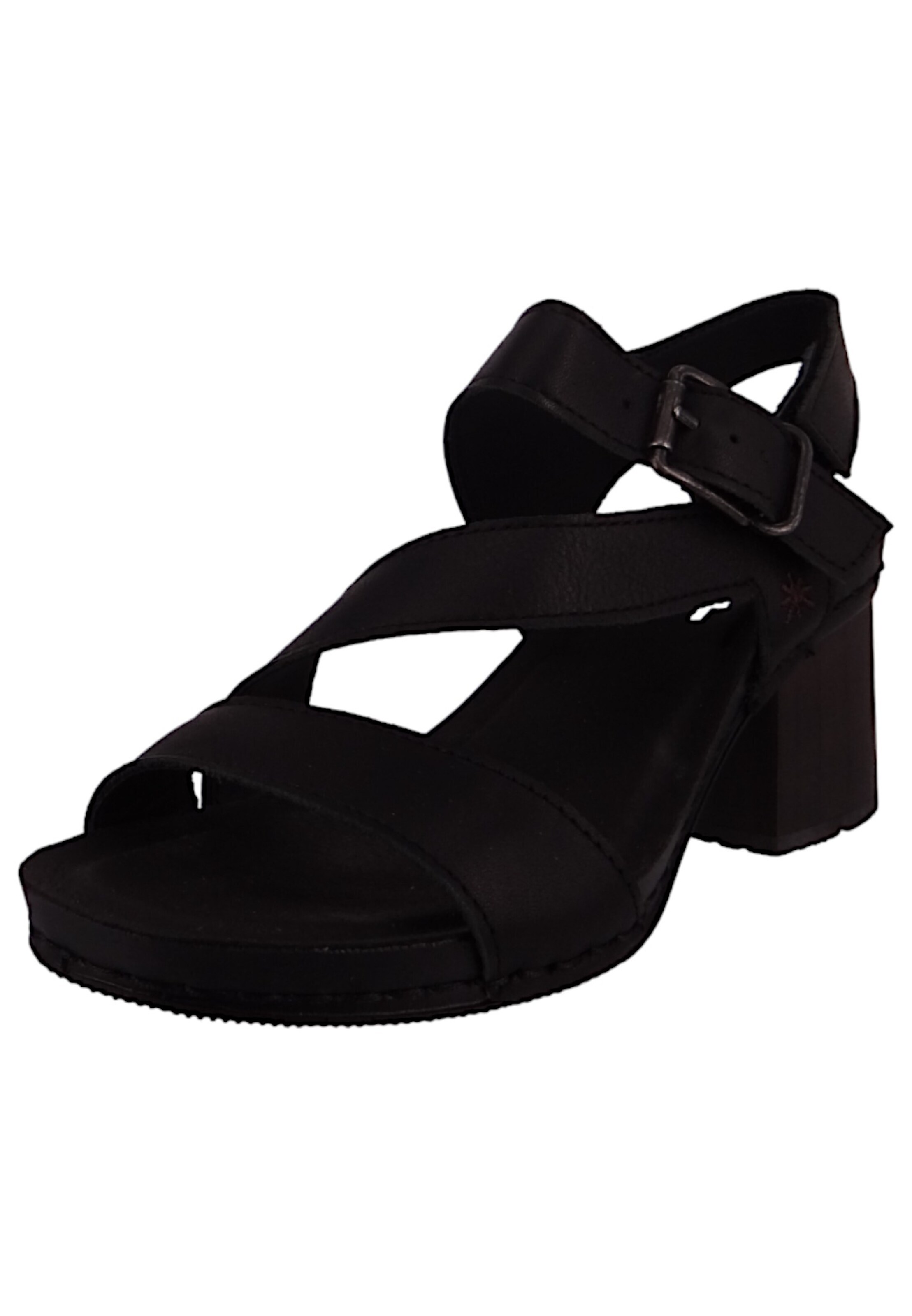 Sandales à lanières ART en noir : devant