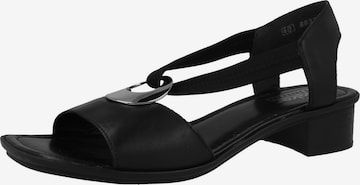 Rieker Sandalette '62662' in Schwarz: predná strana