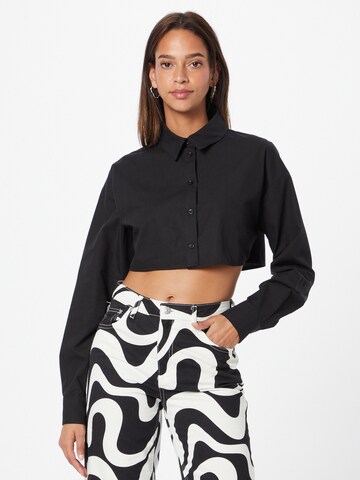 NLY by Nelly Blouse in Zwart: voorkant