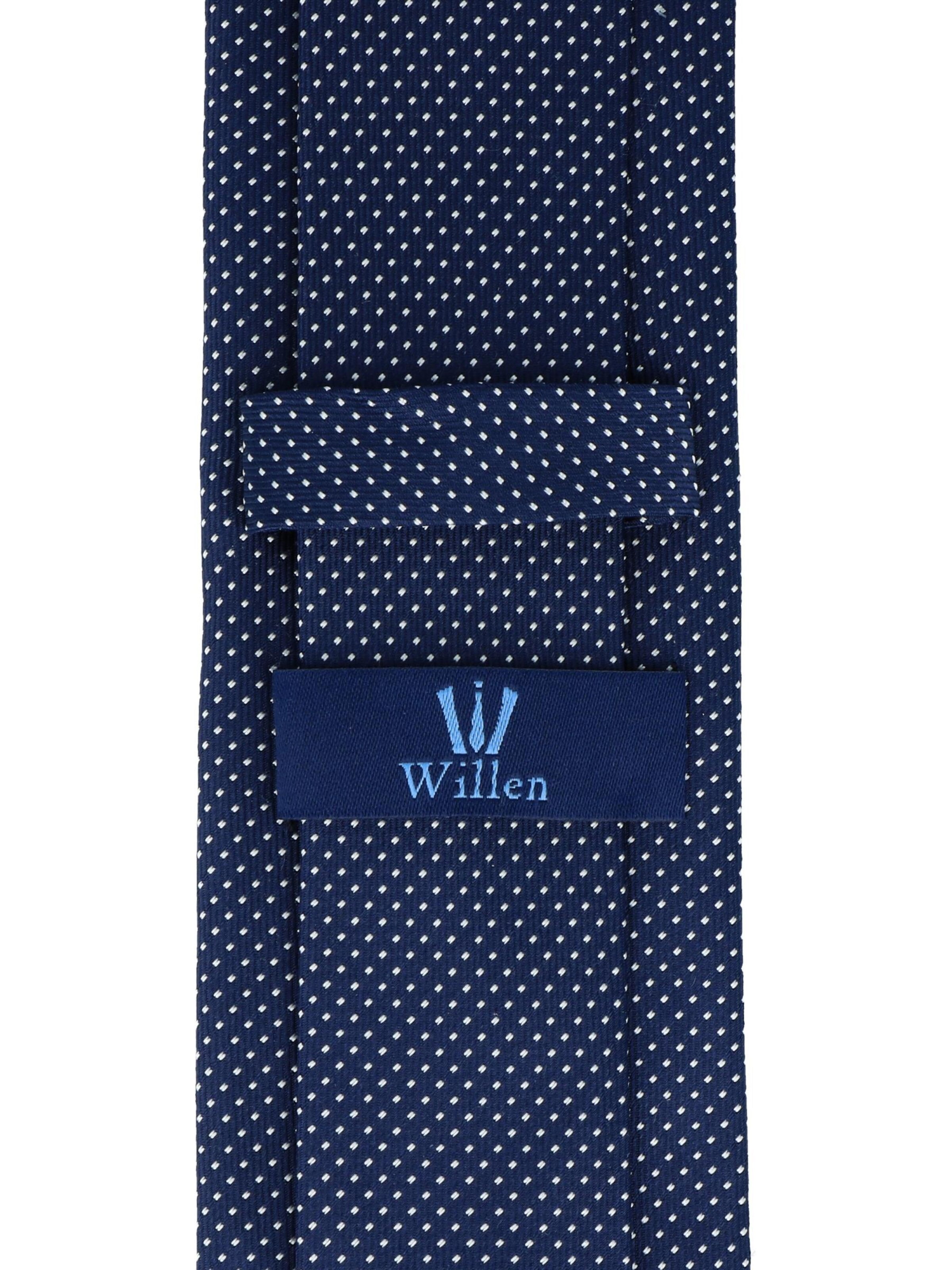 WILLEN Tie 'Tupfen' in Blue