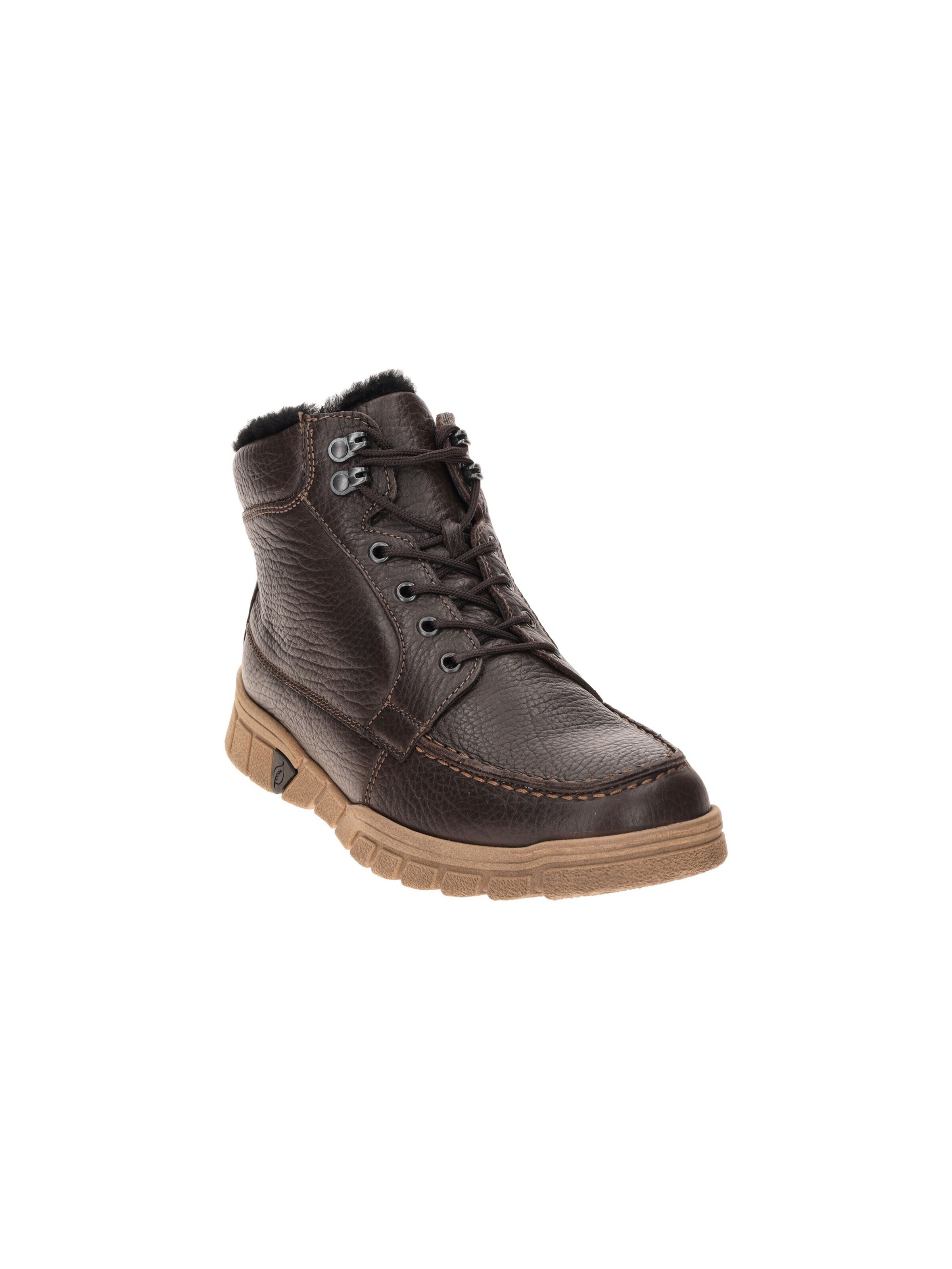 WALDLÄUFER Lace-Up Boots 'Lino' in Brown