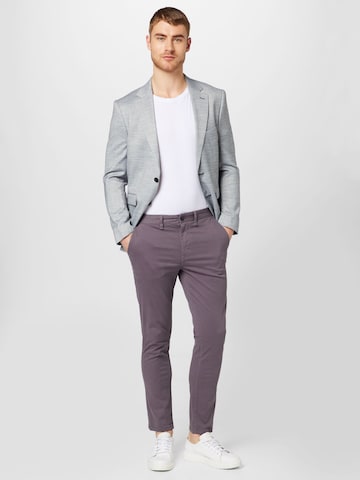 BURTON MENSWEAR LONDON Slimfit Chino nadrág - szürke