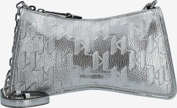 Borsa a tracolla 'Seven' di Karl Lagerfeld in argento: frontale