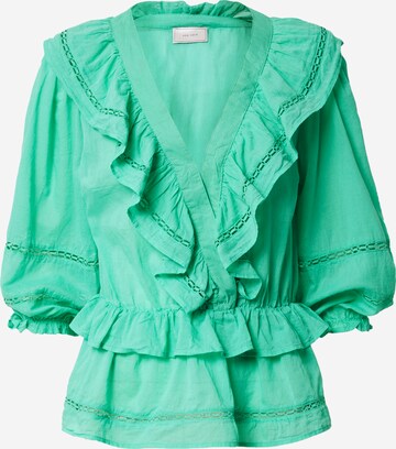 Neo Noir Blouse 'Besoa' in Groen: voorkant