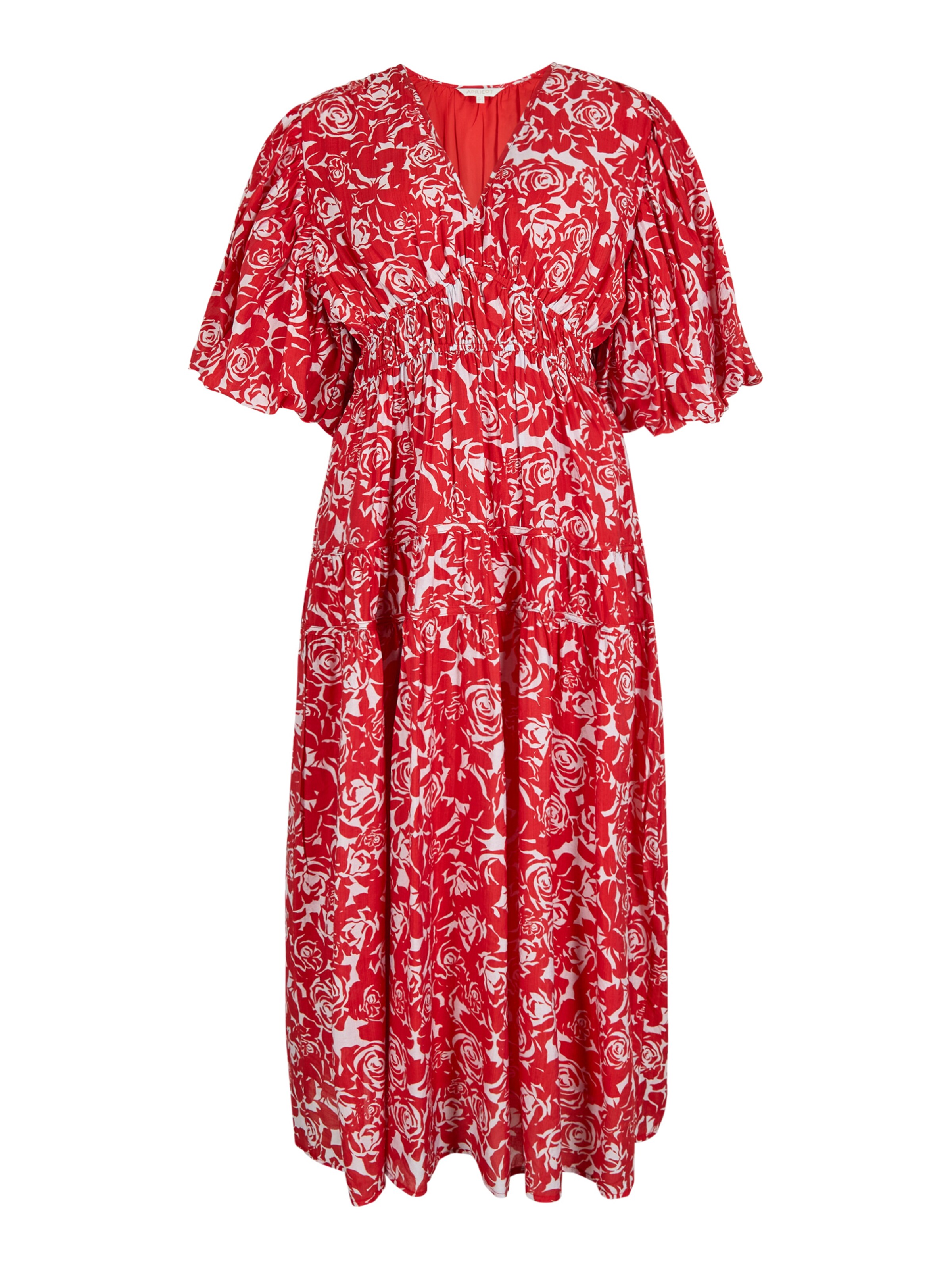 Apricot Jurk in Rood: voorkant