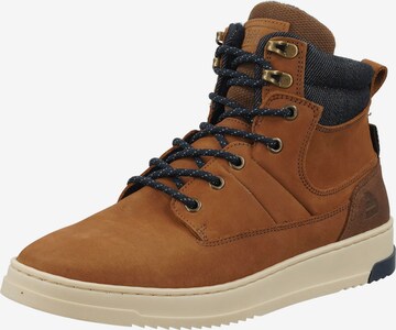 BULLBOXER Sneakers hoog in Bruin: voorkant