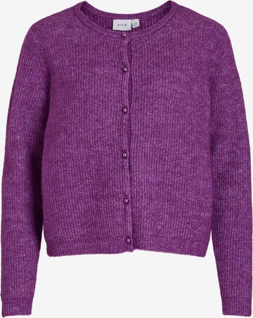 VILA Knit Cardigan 'Eudora' in Purple: front