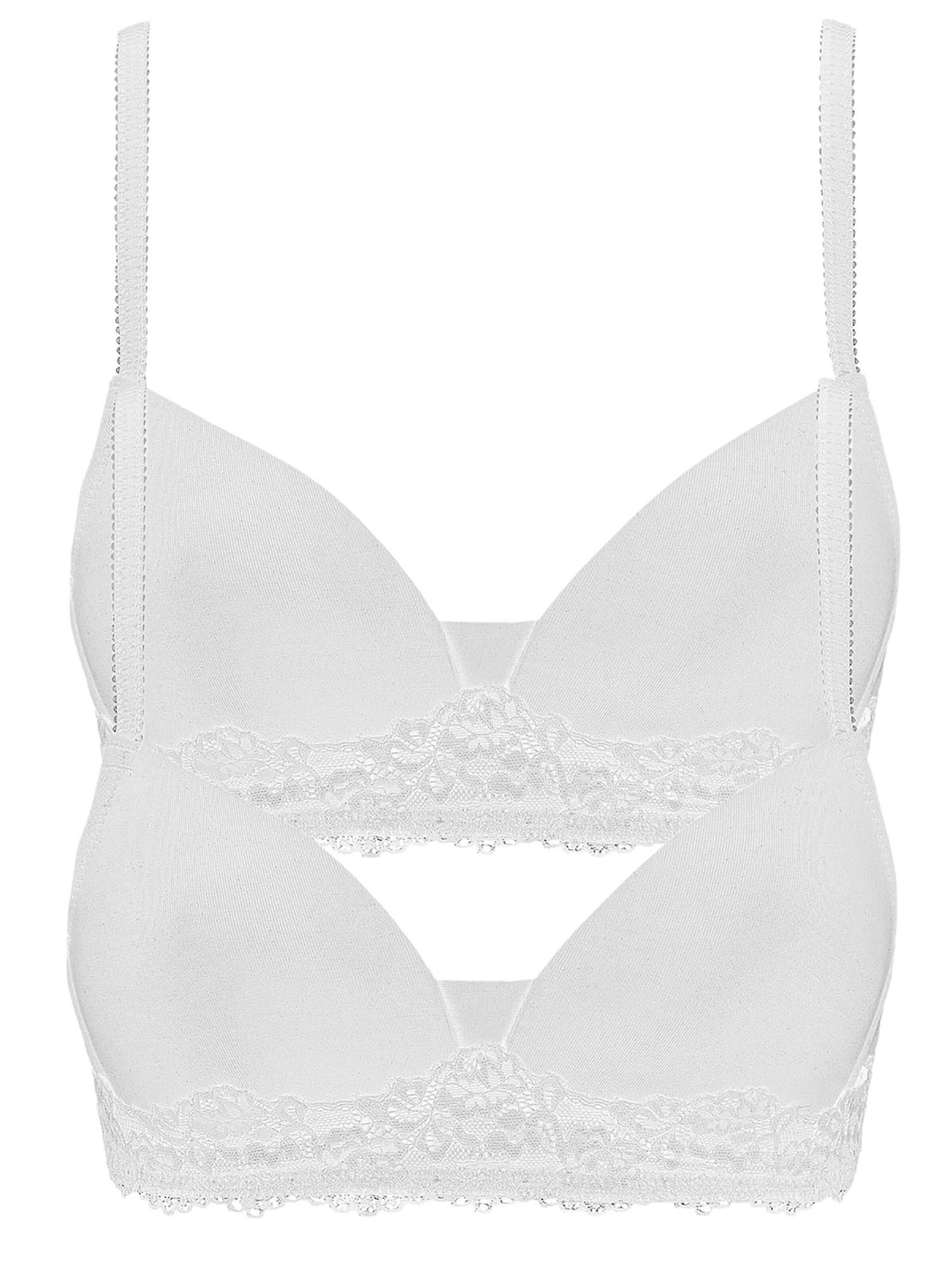 Nina von C. Bra 'Romance' in White: front