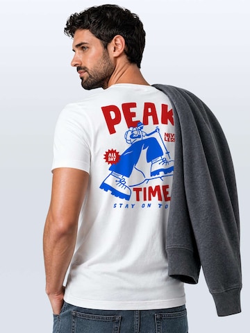 Neverless Shirt 'Peak Times' in White