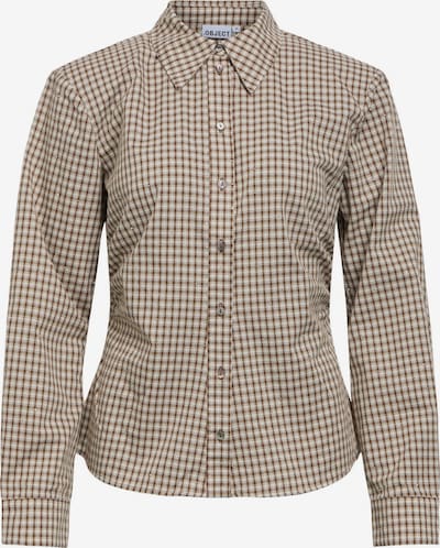 OBJECT Bluse 'OBJJodie' in M in schoko / mokka, Produktansicht