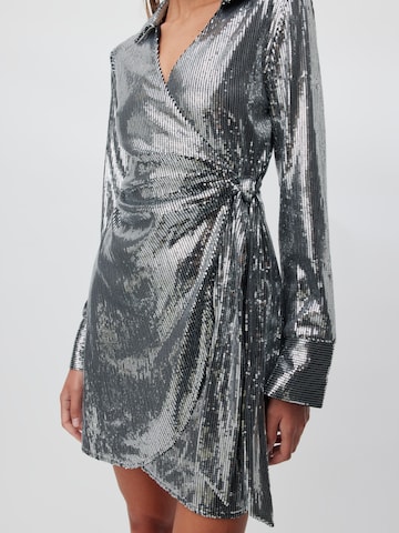 LeGer by Lena Gercke Cocktail Dress 'Meline' in Silver