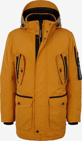 TOM TAILOR Between-seasons parka in Yellow: front