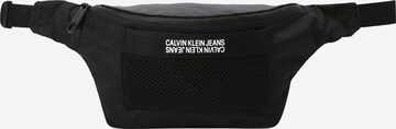 Marsupio 'Utility Grid' di Calvin Klein Jeans in nero: frontale