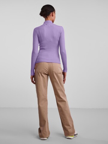 PIECES Sweater 'Crista' in Purple