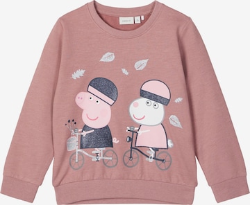 NAME ITSweater majica 'PeppaPig Aurora' - roza boja: prednji dio