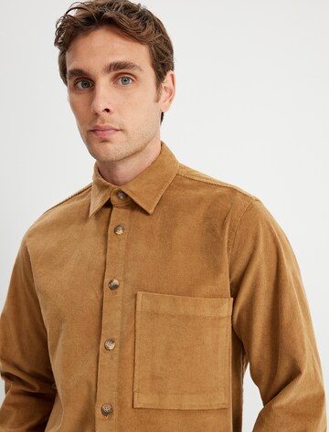 Koton Regular fit Button Up Shirt in Brown